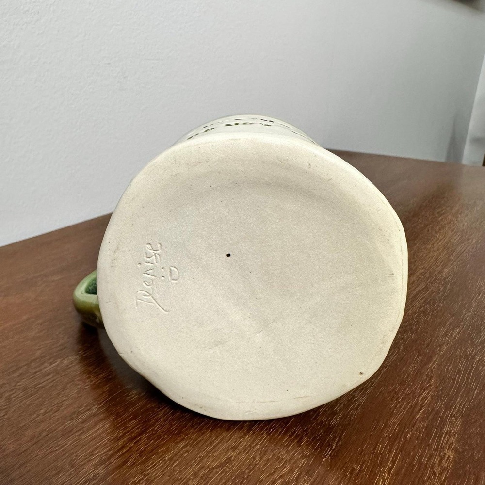 Studio Pottery Adulting Do Not Recommend Mug Signed Funny Thumb Rest Drip Glaze - Picture 4 of 12